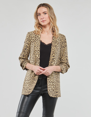Abbigliamento Donna Giacche / Blazer Pieces PCBOSS 3/4 PRINTED BLAZER Leopard