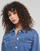 Abbigliamento Donna Giacche in jeans Pieces PCTESSIE LS DNM JACKET MB873 Blu