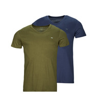 Abbigliamento Uomo T-shirt maniche corte Diesel UMTEE-MICHAEL-TUBE-TWOPACK Marine / Kaki