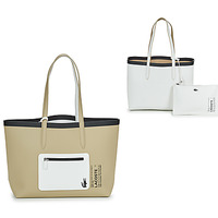 Borse Donna Tote bag / Borsa shopping Lacoste  Beige / Nero / Bianco