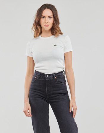 Abbigliamento Donna T-shirt maniche corte Lacoste TF5538-70V Bianco