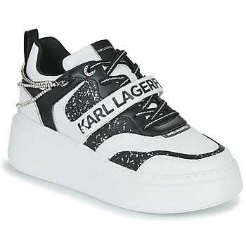 Scarpe Donna Sneakers basse Karl Lagerfeld ANAKAPRI Krystal Strap Lo Lace Bianco / Nero