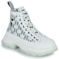 Scarpe Donna Sneakers alte Karl Lagerfeld LUNA Monogram Mesh Boot Bianco