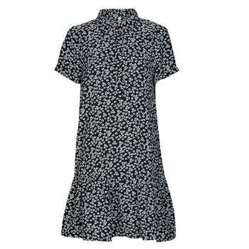 Abbigliamento Donna Abiti corti JDY JDYLION S/S PLACKET DRESS Nero / Bianco