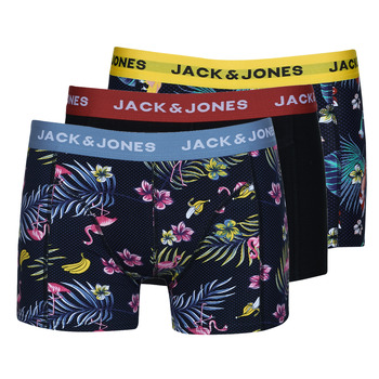 Biancheria Intima Uomo Boxer Jack & Jones JACFLOWER BIRD TRUNKS X3 Multicolore