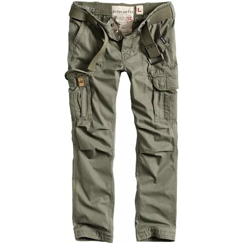 Abbigliamento Uomo Pantaloni Surplus Pantaloni militari uomo Premium Vintage SLIMMY Verde