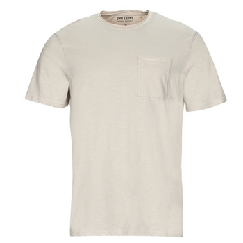 Abbigliamento Uomo T-shirt maniche corte Only & Sons  ONSROY REG SS SLUB POCKET TEE Bianco
