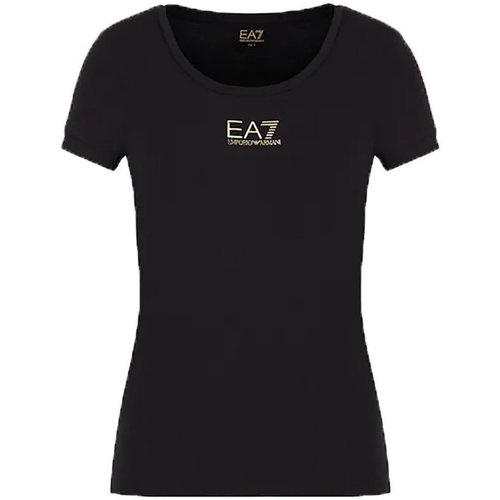 Abbigliamento Donna T-shirt maniche corte Emporio Armani EA7 T-Shirt Donna Precious Tee Nero