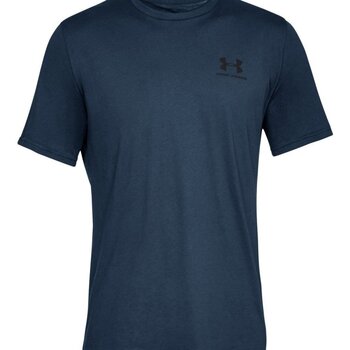 Abbigliamento Uomo T-shirt maniche corte Under Armour T-Shirt Uomo Sportstyle Left Chest Logo Manica Corta Blu