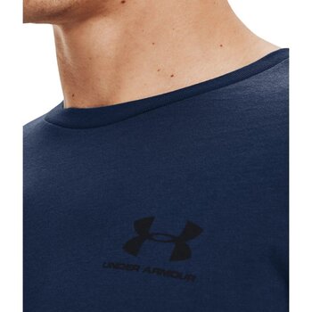 Under Armour T-Shirt Uomo Sportstyle Left Chest Logo Manica Corta Blu