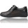 Scarpe Donna Derby & Richelieu Suave Zapatos Casual de Piel con Cordones para Mujeres de  3414 Nero