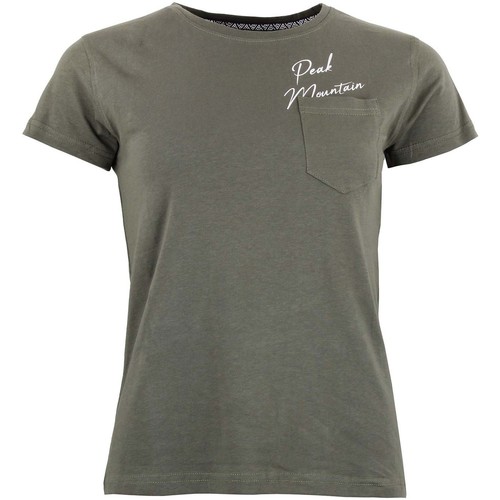 Abbigliamento Donna T-shirt maniche corte Peak Mountain T-shirt manches courtes femme AJOJO Verde