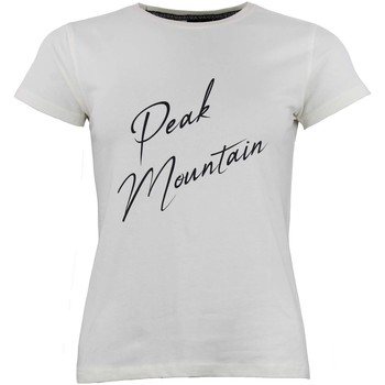 Abbigliamento Donna T-shirt maniche corte Peak Mountain T-shirt manches courtes femme ATRESOR Beige