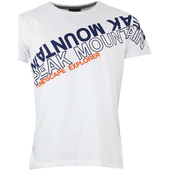 Abbigliamento Uomo T-shirt maniche corte Peak Mountain T-shirt manches courtes homme CYCLONE Bianco