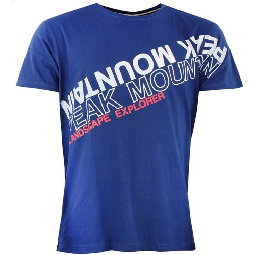 Abbigliamento Uomo T-shirt maniche corte Peak Mountain T-shirt manches courtes homme CYCLONE Marine