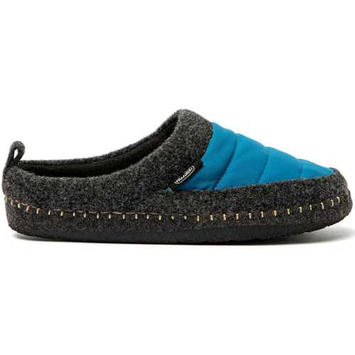 Scarpe Pantofole Nuvola. Zueco New Wool Blu