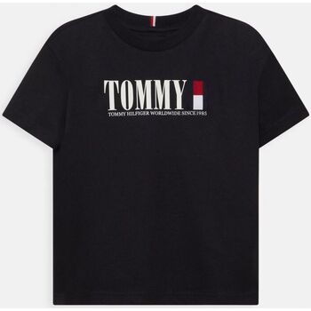Abbigliamento Unisex bambino T-shirt & Polo Tommy Hilfiger KB0KB07788 GRAPHIC TEE-DW5 DESERT SKY Blu