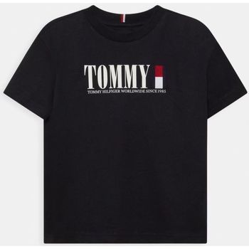 Abbigliamento Unisex bambino T-shirt & Polo Tommy Hilfiger KB0KB07788 GRAPHIC TEE-DW5 DESERT SKY Blu