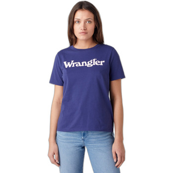 Abbigliamento Donna T-shirt maniche corte Wrangler T-shirt femme  Regular Blu