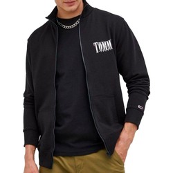 Abbigliamento Uomo Gilet / Cardigan Tommy Jeans Logo tommy street Nero