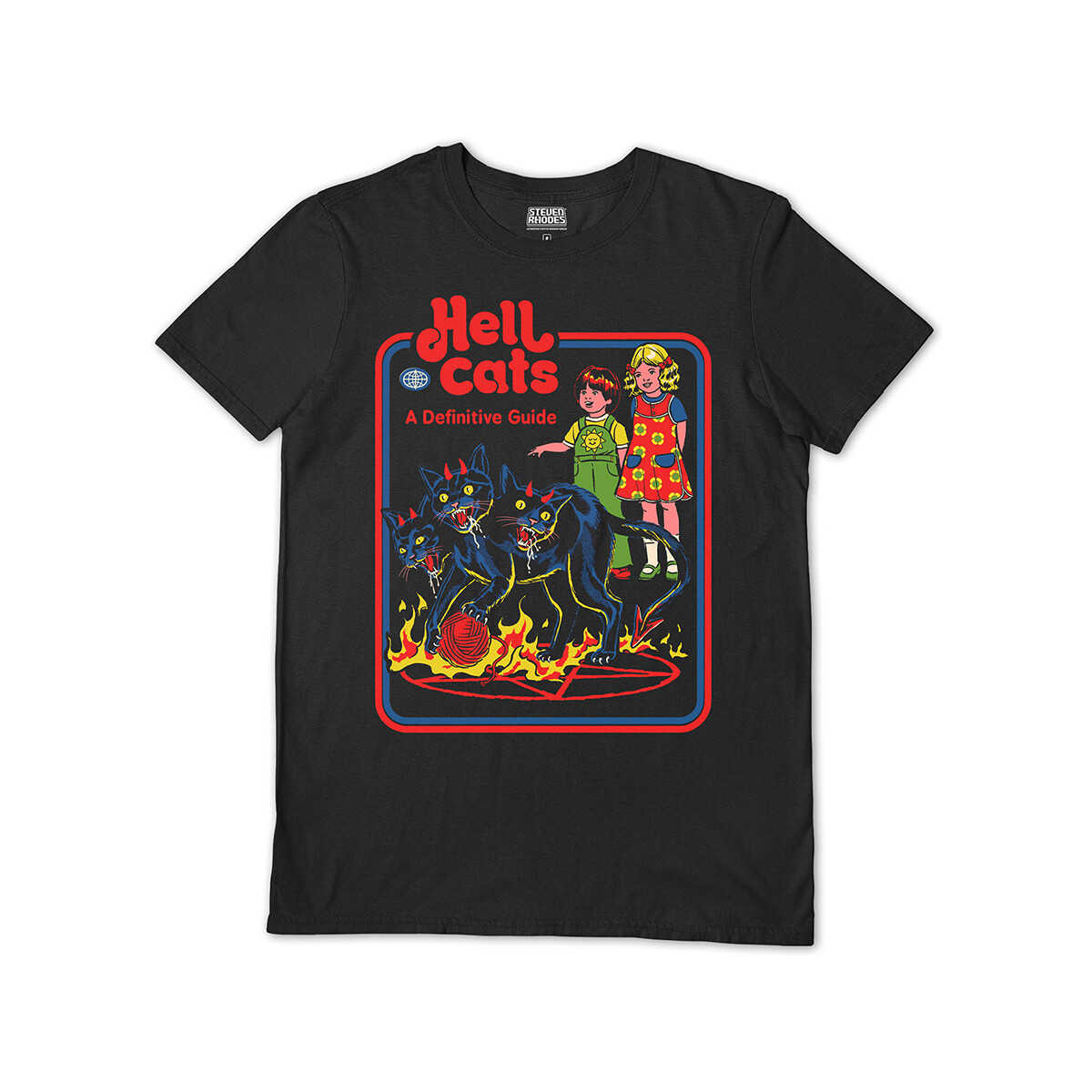 Abbigliamento T-shirts a maniche lunghe Steven Rhodes Hell Cats Nero