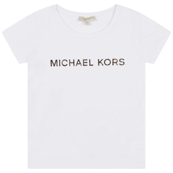 Abbigliamento Bambina T-shirt maniche corte MICHAEL Michael Kors R15164-10P-C Bianco