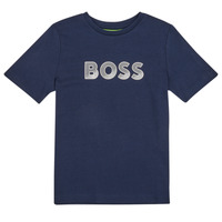 Abbigliamento Bambino T-shirt maniche corte BOSS J25O03-849-C Marine