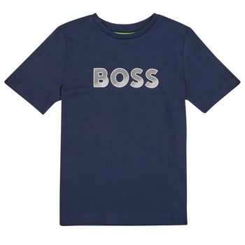 Abbigliamento Bambino T-shirt maniche corte BOSS J25O03-849-J Marine