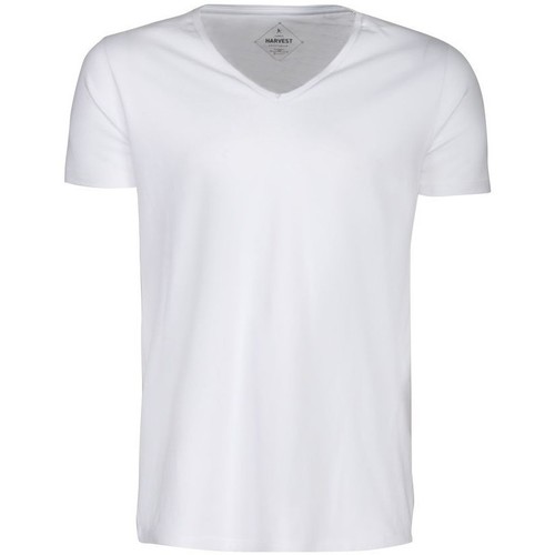 Abbigliamento Uomo T-shirts a maniche lunghe James Harvest Whailford Bianco