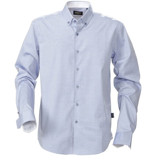 Abbigliamento Uomo Camicie maniche corte James Harvest Redding Blu