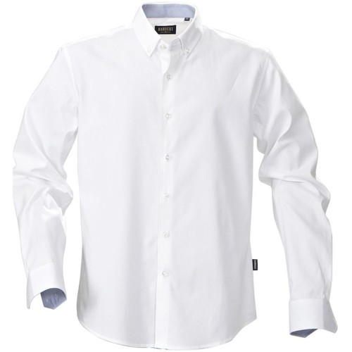 Abbigliamento Uomo Camicie maniche corte James Harvest Redding Bianco