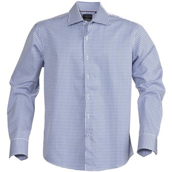 Abbigliamento Uomo Camicie maniche corte James Harvest Tribeca Blu
