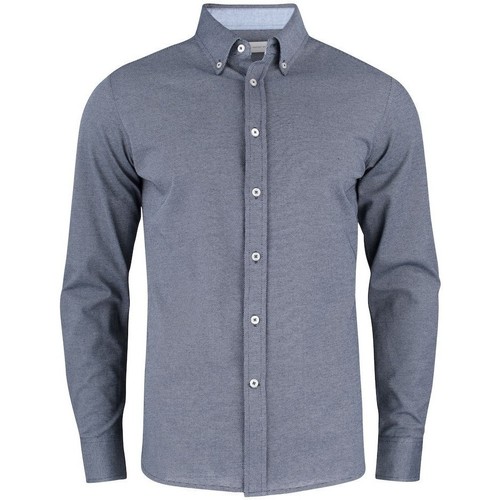 Abbigliamento Uomo Camicie maniche corte James Harvest Burlingham Blu