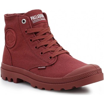 Scarpe Uomo Sneakers alte Palladium Mono Chrome Wax Red 73089-658-M Rosso