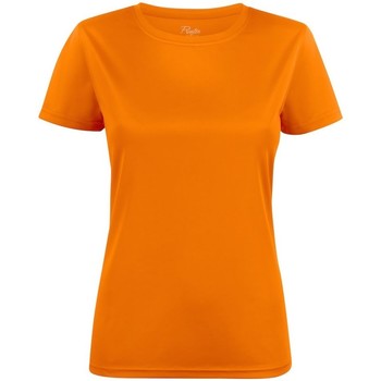 Abbigliamento Donna T-shirts a maniche lunghe Printer Red  Arancio