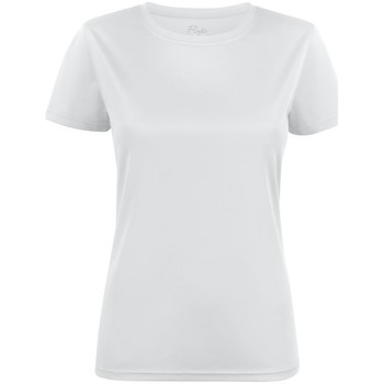 Abbigliamento Donna T-shirts a maniche lunghe Printer Red  Bianco