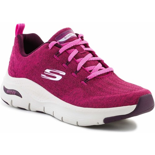 Scarpe Donna Fitness / Training Skechers Arch Fit Comfy Wave Raspberry 149414-RAS Rosa