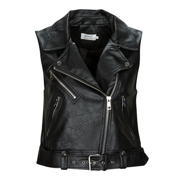 Image of Giacca in pelle Only ONLVERA FAUX LEATHER WAISTCOAT