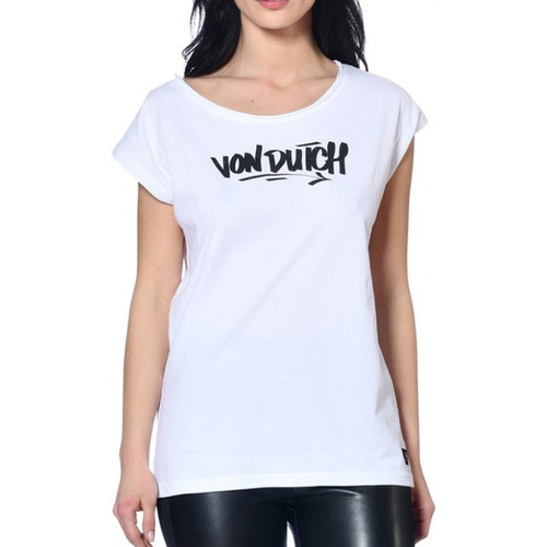 Abbigliamento Donna T-shirt maniche corte Von Dutch VD/TRC/NLOGO Bianco