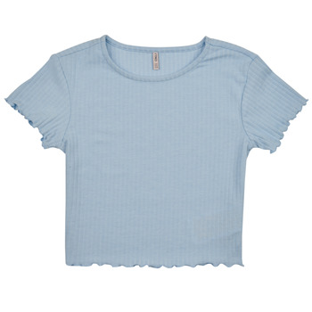 Abbigliamento Bambina T-shirt maniche corte Only KOGNELLA S/S O-NECK TOP JRS Blu / Cielo