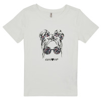 Abbigliamento Bambina T-shirt maniche corte Only KOGKITA-REG-S/S-AMOUR-TOP-JRS Beige