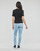 Abbigliamento Donna T-shirt maniche corte Calvin Klein Jeans RIB SHORT SLEEVE TEE Nero