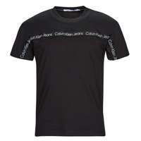Abbigliamento Uomo T-shirt maniche corte Calvin Klein Jeans LOGO TAPE TEE Nero