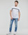 Abbigliamento Uomo T-shirt maniche corte Calvin Klein Jeans LOGO TAPE TEE Bianco