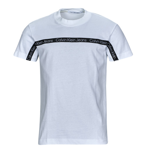 Abbigliamento Uomo T-shirt maniche corte Calvin Klein Jeans LOGO TAPE TEE Bianco
