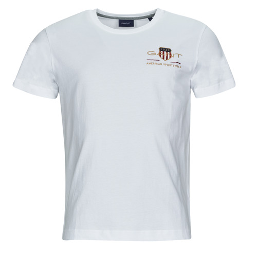Abbigliamento Uomo T-shirt maniche corte Gant ARCHIVE SHIELD EMB Bianco
