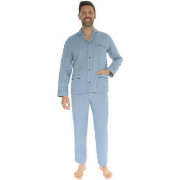 Abbigliamento Uomo Pigiami / camicie da notte Le Pyjama Français CHARLIEU Blu