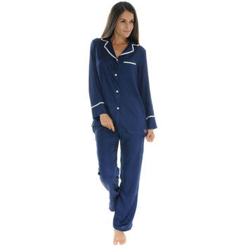 Abbigliamento Donna Pigiami / camicie da notte Le Pyjama Français ROANNAISE Blu
