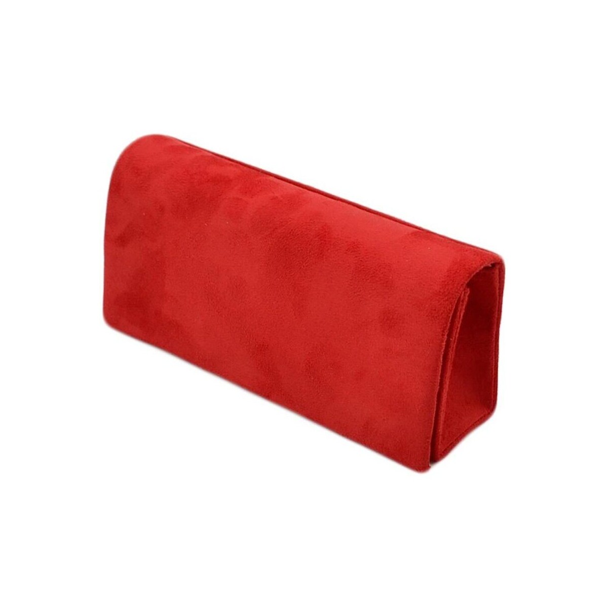 Borse Donna Borse a mano Malu Shoes Pochette donna rettangolare a forma portafoglio in camoscio ros Rosso
