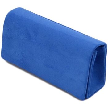 Borse Donna Borse a mano Malu Shoes Pochette donna rettangolare a forma portafoglio in camoscio blu Blu